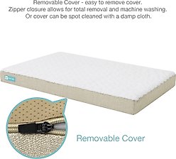 Cozy Tails 3D Sea Wave Orthopedic Mattress Dog Bed, Tan, Small slide 2 of 8
