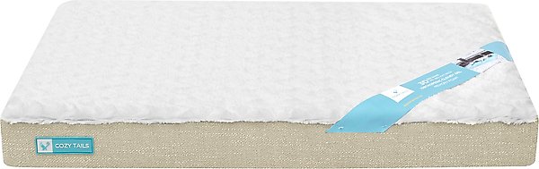 Show full view: Cozy Tails 3D Sea Wave Orthopedic Mattress Dog Bed, Tan, Large slide 7 of 9