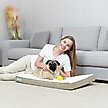 Show in main carousel: Cozy Tails 3D Sea Wave Orthopedic Mattress Dog Bed, Tan, Large slide 3 of 9