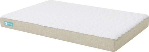 Show full view: Cozy Tails 3D Sea Wave Orthopedic Mattress Dog Bed, Tan, Large slide 1 of 9