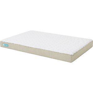 Cozy Tails 3D Sea Wave Orthopedic Mattress Dog Bed, Tan, Large