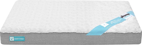 Show full view: Cozy Tails 3D Sea Wave Orthopedic Mattress Dog Bed, Grey, Small slide 7 of 9