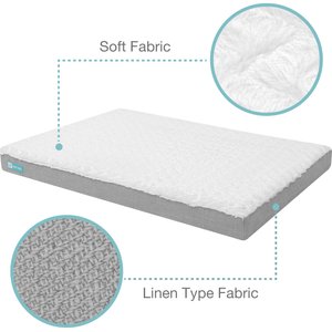 Cozy Tails 3D Sea Wave Orthopedic Mattress Dog Bed, Grey, Large