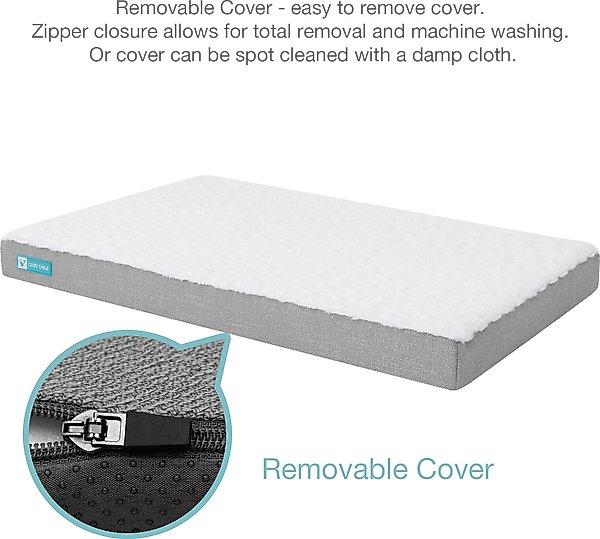 Show full view: Cozy Tails 3D Sea Wave Orthopedic Mattress Dog Bed, Grey, Small slide 5 of 9