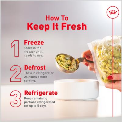 Show full view: Royal Canin Fresh Health Nutrition Senior Dog Food, 14.1-oz pouch, pack of 7 slide 8 of 12