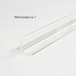 Hiddin Clear Wall Mounted Low Zig Zag Dog Gate, Gold, 4 panel slide 2 of 5