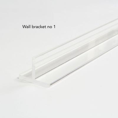 Show full view: Hiddin Clear Wall Mounted Low Zig Zag Dog Gate, Gold, 4 panel slide 5 of 6