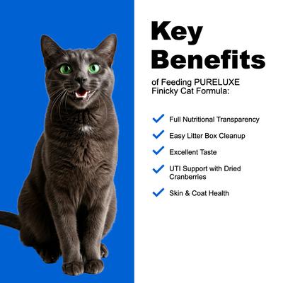 Show full view: Pureluxe Elite Nutrition Finicky Chicken Grain-Free Dry Cat Food, 3.3-lb bag slide 5 of 12