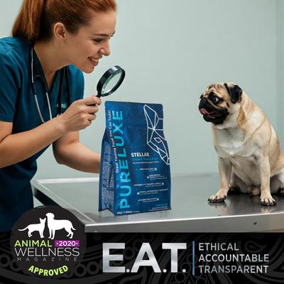 Show full view: Pureluxe Elite Nutrition Stellar Low Protein & Fat Chicken, Trout & Eggs Dry Dog Food, 4-lb bag slide 6 of 12