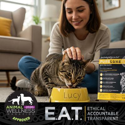 Show full view: Pureluxe Elite Nutrition Indoor Salmon & Split Peas Grain-Free Dry Cat Food, 11-lb bag slide 6 of 12