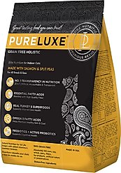 Pureluxe Elite Nutrition Indoor Salmon & Split Peas Grain-Free Dry Cat Food, 11-lb bag