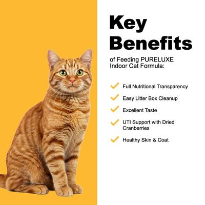 Show full view: Pureluxe Elite Nutrition Indoor Salmon & Split Peas Grain-Free Dry Cat Food, 11-lb bag slide 5 of 12