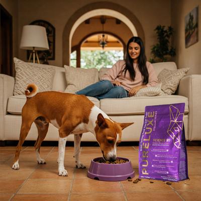 Show full view: Pureluxe Elite Nutrition Stellar Science 91 Chicken, Salmon & Eggs Dry Dog Food, 22-lb bag slide 7 of 12