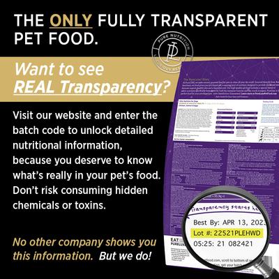 Show full view: Pureluxe Elite Nutrition Stellar Science 91 Chicken, Salmon & Eggs Dry Dog Food, 22-lb bag slide 4 of 12
