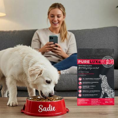 Show full view: Pureluxe Elite Nutrition Grain-Free Lamb & Chickpeas Dry Dog Food, 22-lb bag slide 7 of 12