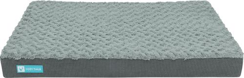 Show full view: Cozy Tails Premium Orthopedic Memory Foam Dog Bed, Grey, Medium slide 2 of 8