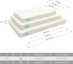 Cozy Tails Premium Orthopedic Memory Foam Dog Bed, Beige, Large slide 2 of 7
