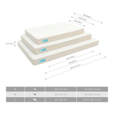 Show full view: Cozy Tails Premium Orthopedic Memory Foam Dog Bed, Beige, Large slide 7 of 8