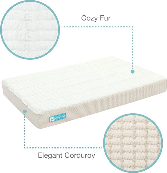 Show full view: Cozy Tails Premium Orthopedic Memory Foam Dog Bed, Beige, Small slide 4 of 7