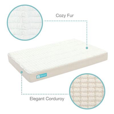 Show full view: Cozy Tails Premium Orthopedic Memory Foam Dog Bed, Beige, Large slide 4 of 8