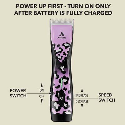 Show full view: Andis Pulse ZR II 5-Speed Detachable Blade with Removable Lithium Ion Battery Dog Cordless Clipper Kit, Wild slide 4 of 8