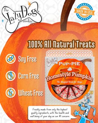 Show full view: The Lazy Dog Cookie Co. The Original Pup-PIE HomeStyle Pumpkin Dog Treat slide 5 of 6
