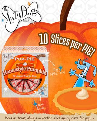 Show full view: The Lazy Dog Cookie Co. The Original Pup-PIE HomeStyle Pumpkin Dog Treat slide 3 of 6