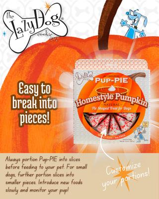 Show full view: The Lazy Dog Cookie Co. The Original Pup-PIE HomeStyle Pumpkin Dog Treat slide 4 of 6