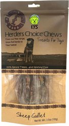 EYS Herders Choice Natural Lamb Gullet Air-Dried Dog Chews, 3.5-oz bag