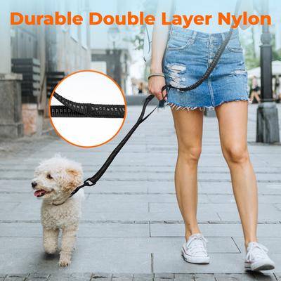 Show full view: Yafylly Nylon Rope Dog Leash, Black, Small, 6-ft long, 1-in wide slide 6 of 9