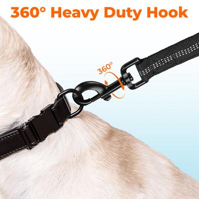 Show full view: Yafylly Nylon Rope Dog Leash, Black, Small, 6-ft long, 1-in wide slide 4 of 9