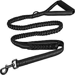 Yafylly Nylon Rope Dog Leash, Black, Small, 6-ft long, 1-in wide