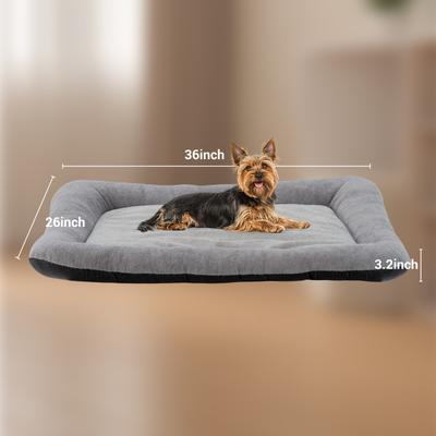 Show full view: Barpor 4D High-Density Orthopedic Bolster Dog & Cat Bed, Gray, X-Large slide 9 of 10