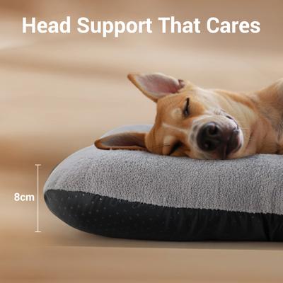 Show full view: Barpor 4D High-Density Orthopedic Bolster Dog & Cat Bed, Gray, X-Large slide 4 of 10