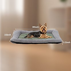 Barpor 4D High-Density Orthopedic Bolster Dog & Cat Bed, Green, Large slide 2 of 9