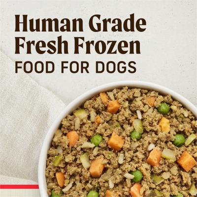 Show full view: Merrick Fresh Selects Beef & Brown Rice + Chicken & Brown Rice + Turkey & Brown Rice Frozen Dog Food, 18-oz pouch slide 4 of 10