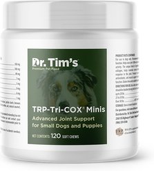 Dr. Tim's TRP-Tri-COX Minis Small Breed & Puppy Joint Support Dog Supplement, 120 count