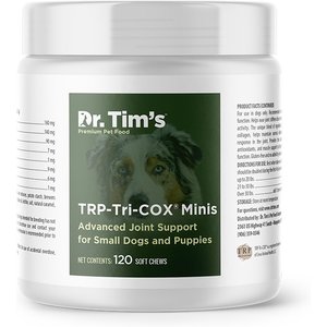 Dr. Tim's TRP-Tri-COX Minis Small Breed & Puppy Joint Support Dog Supplement, 120 count