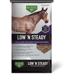 Buckeye Nutrition Low 'N Steady Low Sugar Low Starch Horse Feed, 40-lb bag