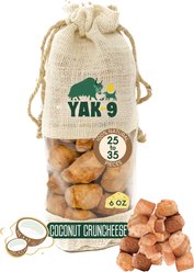 Yak9 Chews CrunCheese Natural Coconut Flavored Crunchy Dog Treats, 0.37-lb bag
