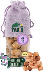 Yak9 Chews CrunCheese Natural Blueberry Flavored Crunchy Dog Treats, 0.37-lb bag