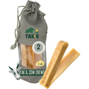 Yak9 Chews Yak & Cow Milk Chew Dog Treats, 2 count, Large