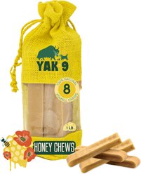 Yak9 Chews Honey Yak Chew Dog Treats, 5 count, X-Small