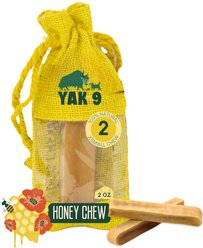 Yak9 Chews Honey Yak Chew Dog Treat, 2 count, X-Small
