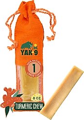 Yak9 Chews Turmeric Yak Chew Dog Treat, 1 count, Large
