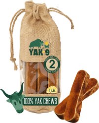 Yak9 Chews Yak Milk Chew Dog Treats, 2 count, Large