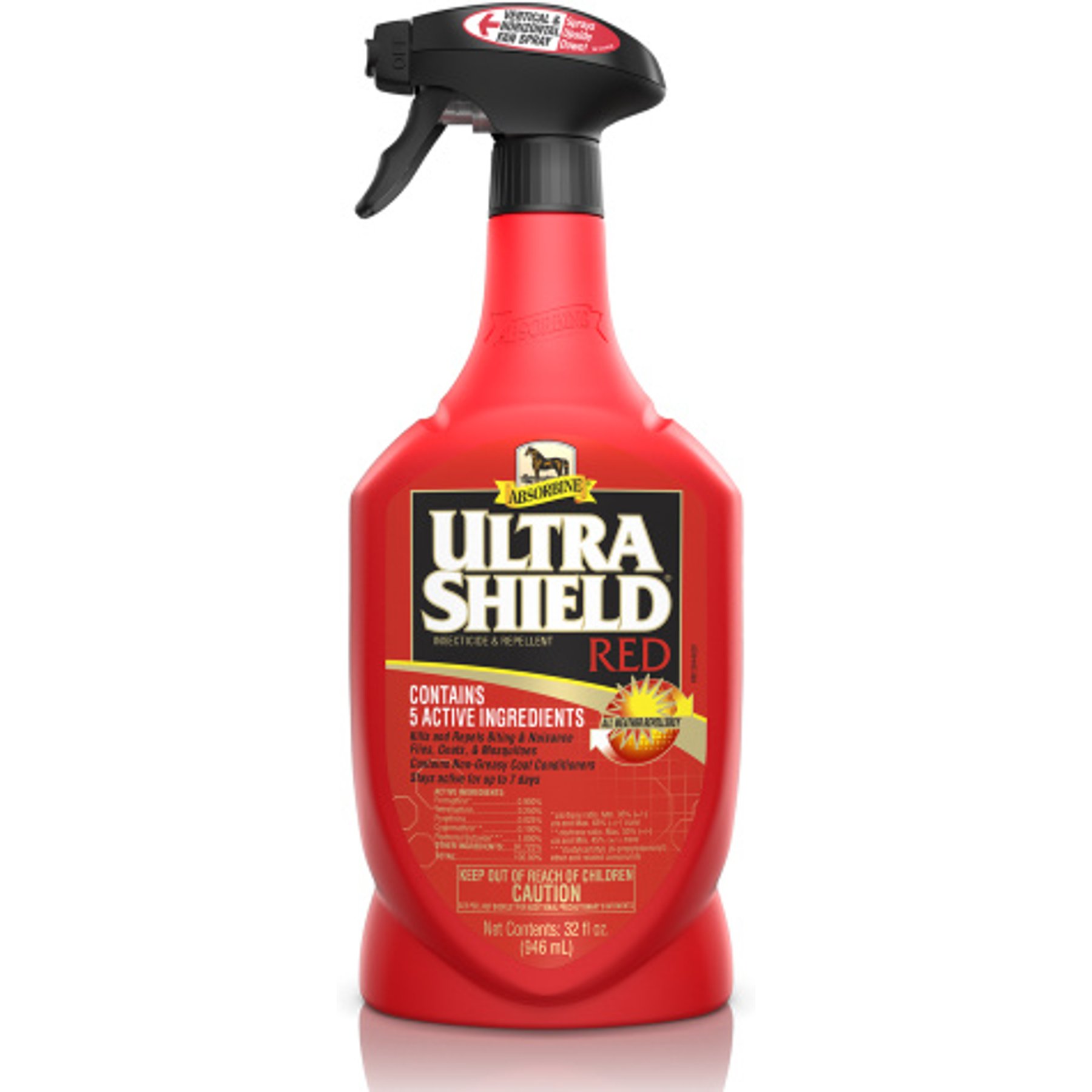 Absorbine Ultrashield Red Insecticide & Repellent Horse Fly Spray Refill, 32-fl oz bottle, bundle of 2
