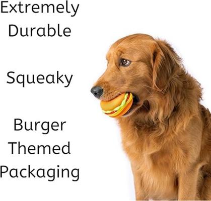 Show full view: American Pet Food Hambarker Dog Toy, Brown, Small slide 3 of 5