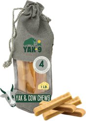 Yak9 Chews Yak & Cow Milk Chew Dog Treats, 4 count, Small
