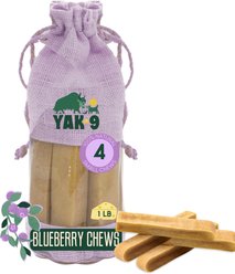 Yak9 Chews Blueberry Yak Chew Dog Treat, Small, 4 count slide 1 of 9
